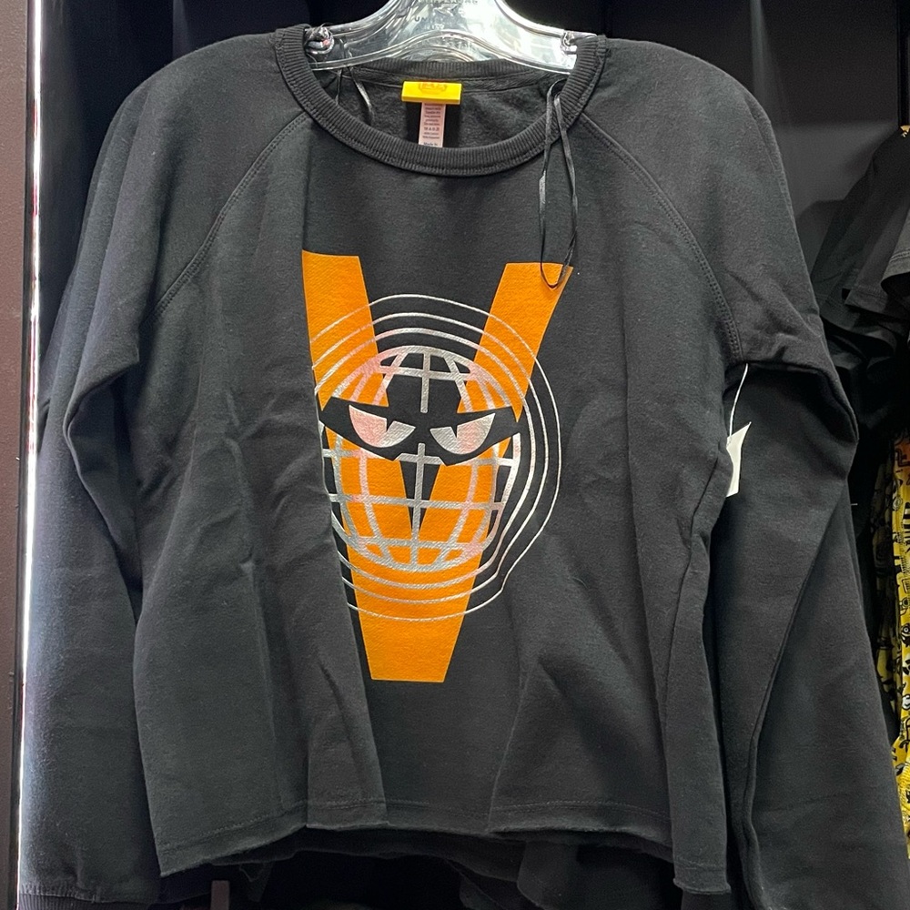 Despicable Me Minions Mayhem Universal black orange metallic Sweatshirt